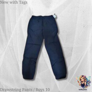 Boys Size 10 Navy Drawstring Pants – NWT